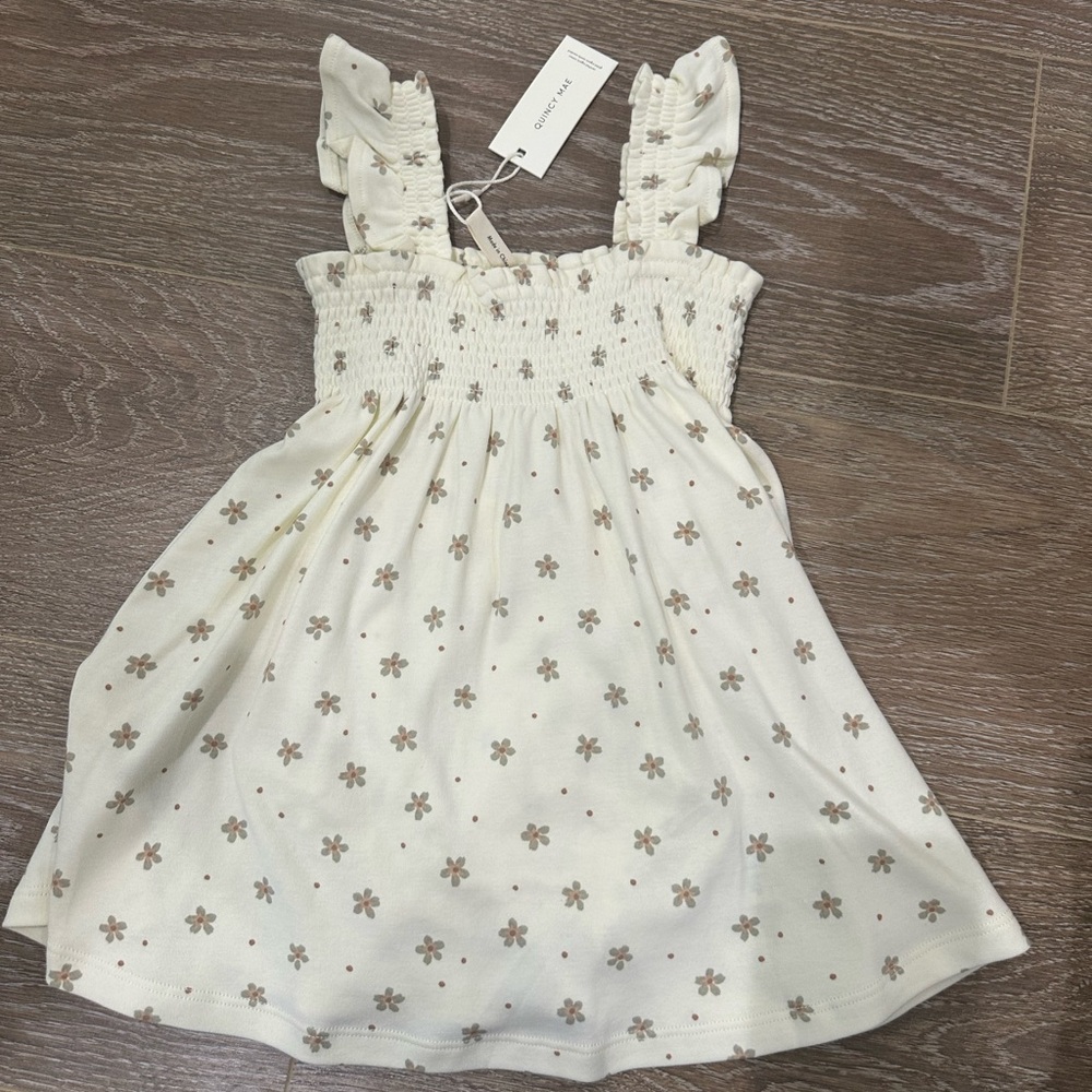NWT Quincy Mae Ivory Floral Dress